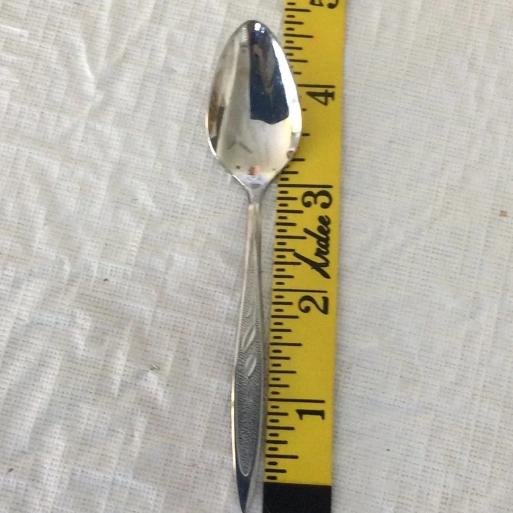Elegant Tea Spoons Set of 6 by WMA Rogers Premier Stainless